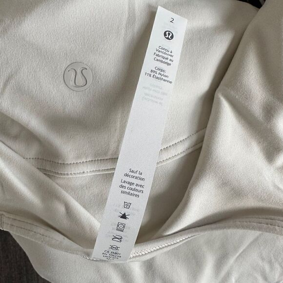 Lululemon Up for Down Time Long Sleeve  White Cream 2 - Picture 9 of 11